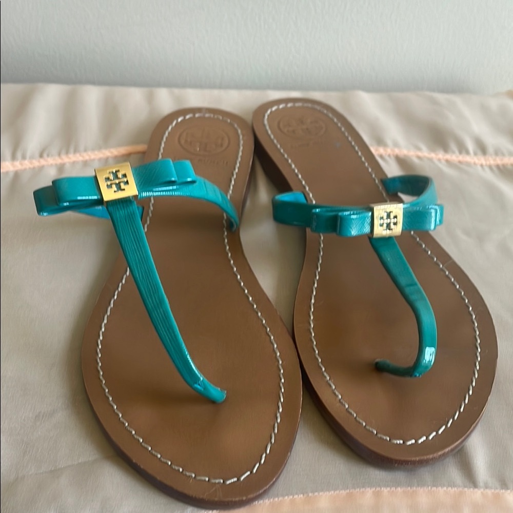 Tory Burch Leighanne Bow Thong Sandals size 9.5